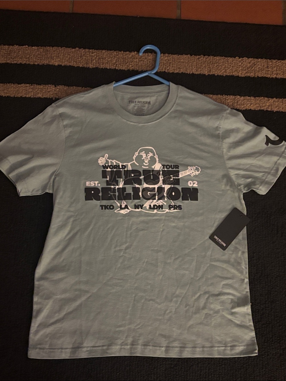 True Religion Men’s Teal Graphic Tee
